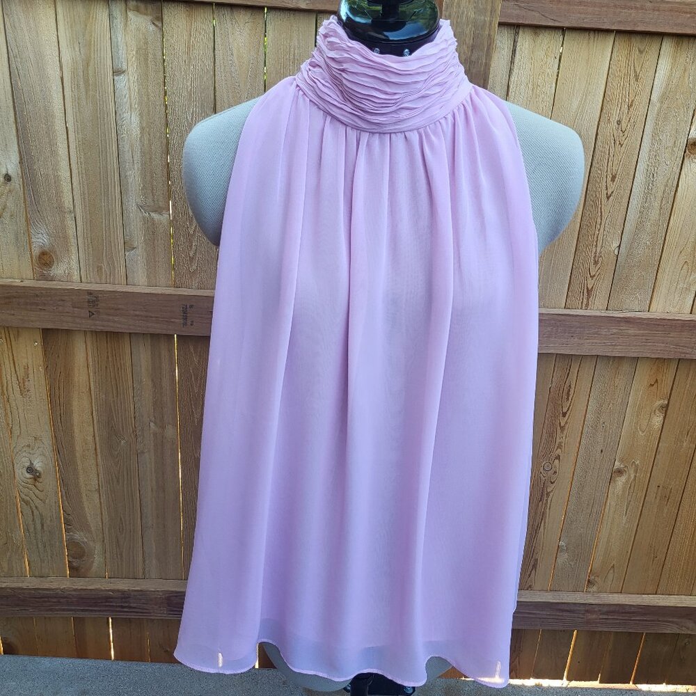 Vince Camuto flowy dusty pink halter top small